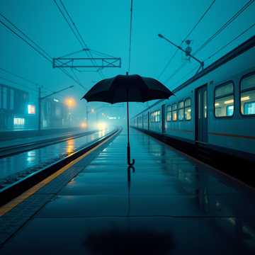 雨落站台