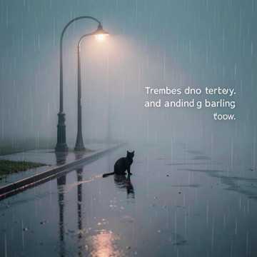 雨里的猫