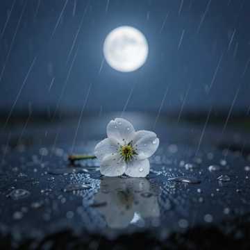 雨中赏花