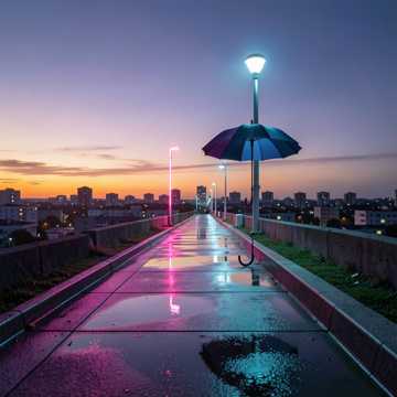 霓虹行道线