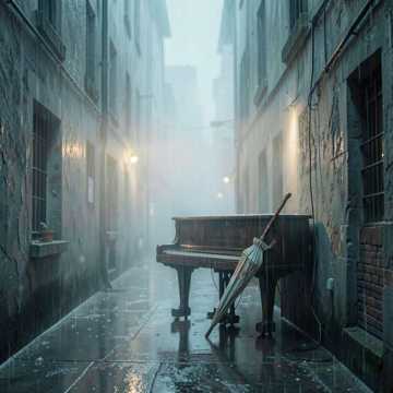 雨停在旧琴键