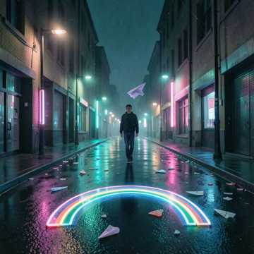 霓虹碎影
