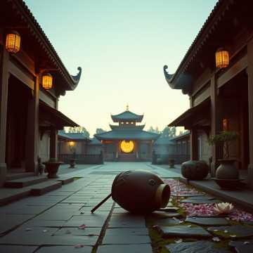 木鱼碾过回廊