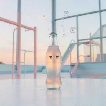 蜜语汽水瓶底光