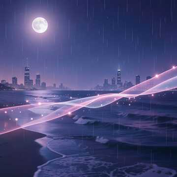 隔着几千公里的晚安