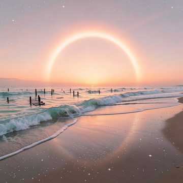 海浪上的钢琴键