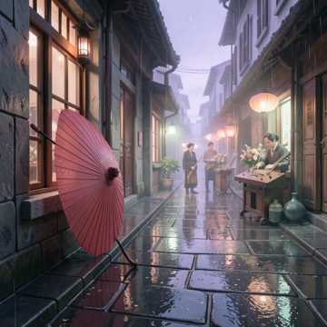 雨落江南岸