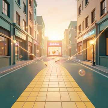 金黄铺路