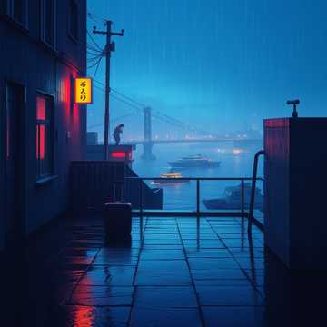 霓虹倒影