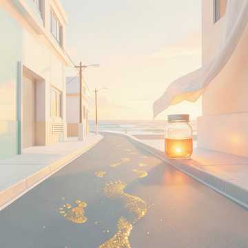 海风踩晴光
