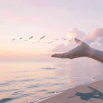 白云走散的天空