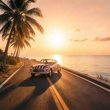 Drive to Sunset Glow