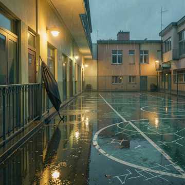雨落操场