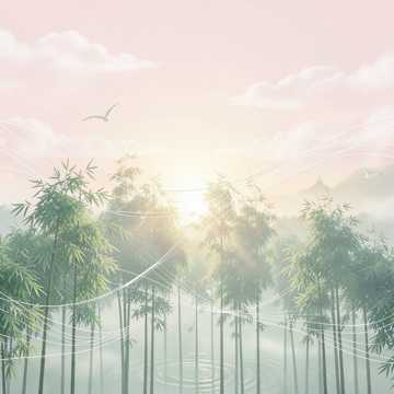 桃林晨曦