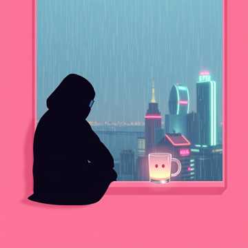 空杯听雨