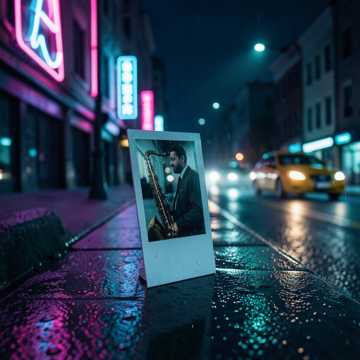 霓虹背影
