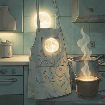 月光缝补的围裙