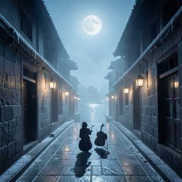 长安月照孤影