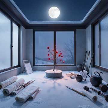 寒香叩雪