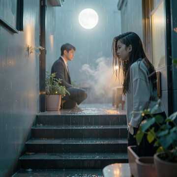 湿漉漉的台阶-版本2