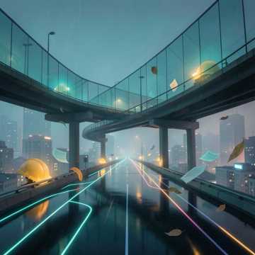 安全帽上的晨光