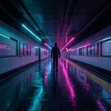 霓虹剪影
