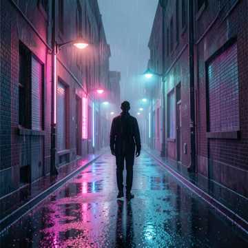 霓虹街灯