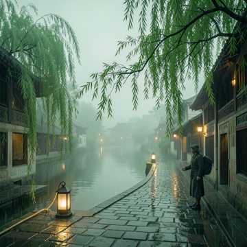 秦淮折柳，灯照归期-版本2