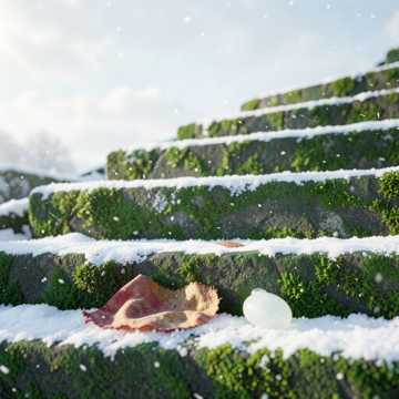 青阶等雪归