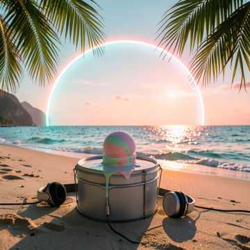 碎浪甜筒