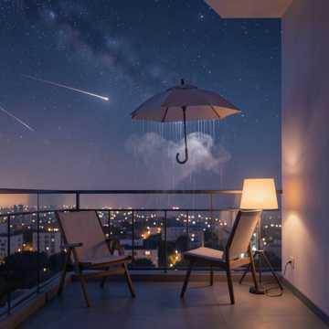 阳台流星雨