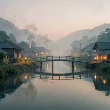 炊烟绕过松花江