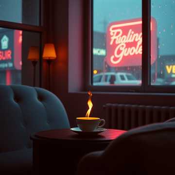 晚星碎在茶杯里