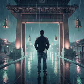 天安门雨声