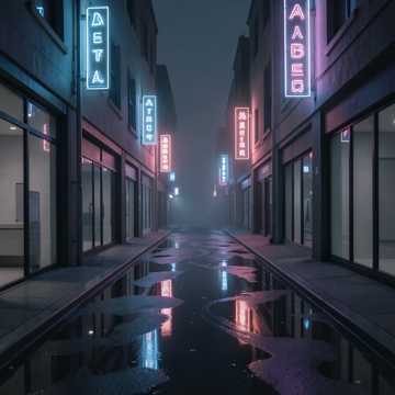 霓虹熄灭的街