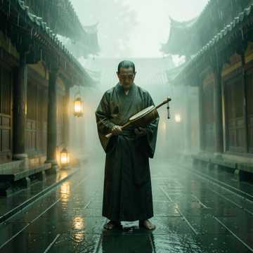 听雨残僧