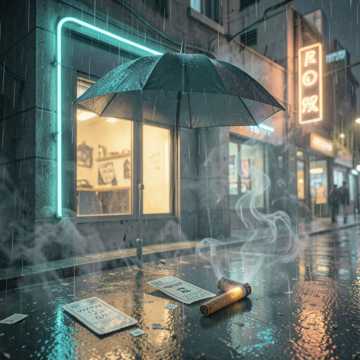 烟蒂烫着旧票根