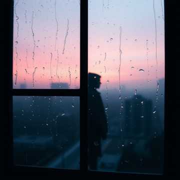 雨丝敲窗棂