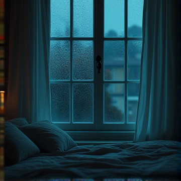枕雨听蝶