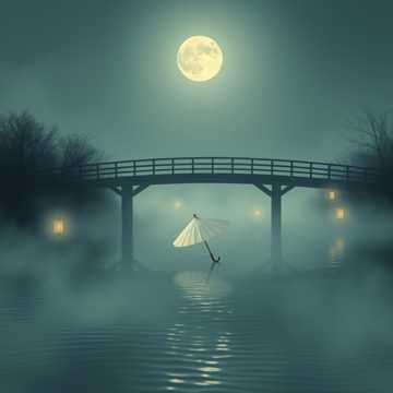 烟雨渡晚舟