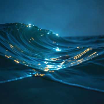 蓝色的海浪