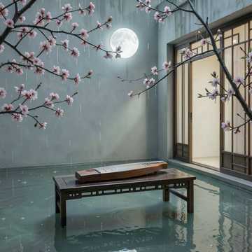 西窗摇红