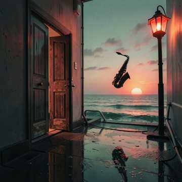 海风慢落