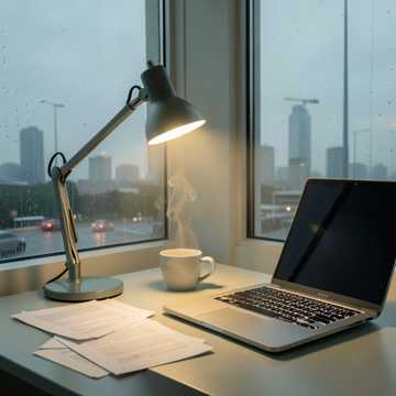 案上风雨灯