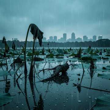 枯荷听雨