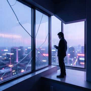 咖啡凉透听雨声