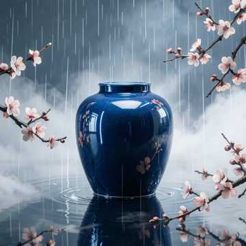 烟雨染青瓷