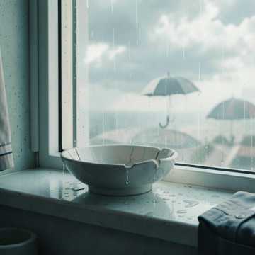 碎瓷碗里的旧雨声
