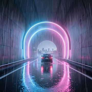 大雨敲窗
