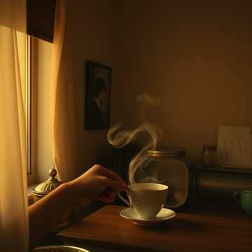 一双手沏茶